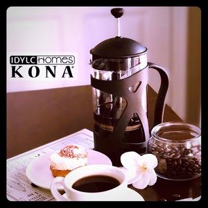 NIB☕️LARGE KONA French Press Yummy 😋 #NeverOpened